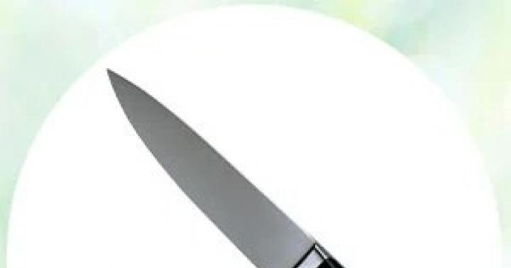 Нож значение сна в соннике онлайн